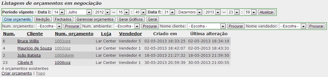 Tela de cadastro