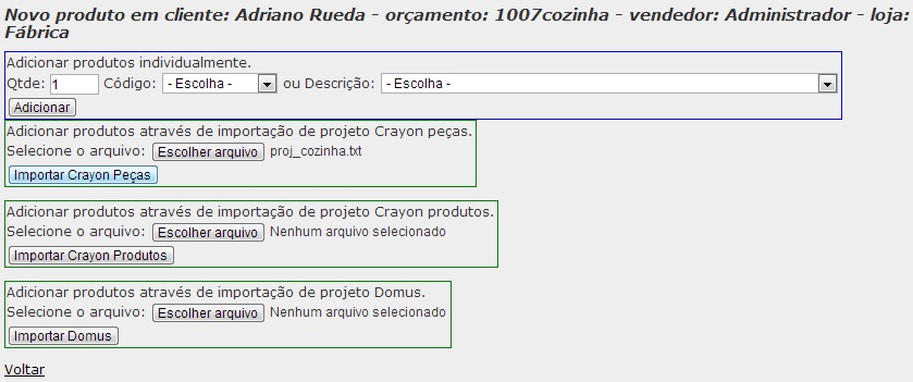 Tela de cadastro